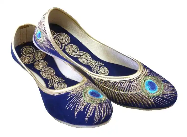 Traditional embroidered Afghan Khussa shoes
